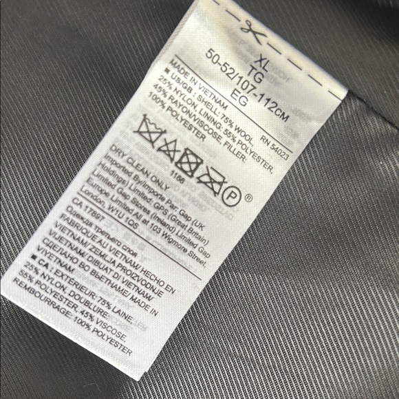 Like New Banana Republic Men's Navy Peacoat Sz XL - Picture 6 of 6